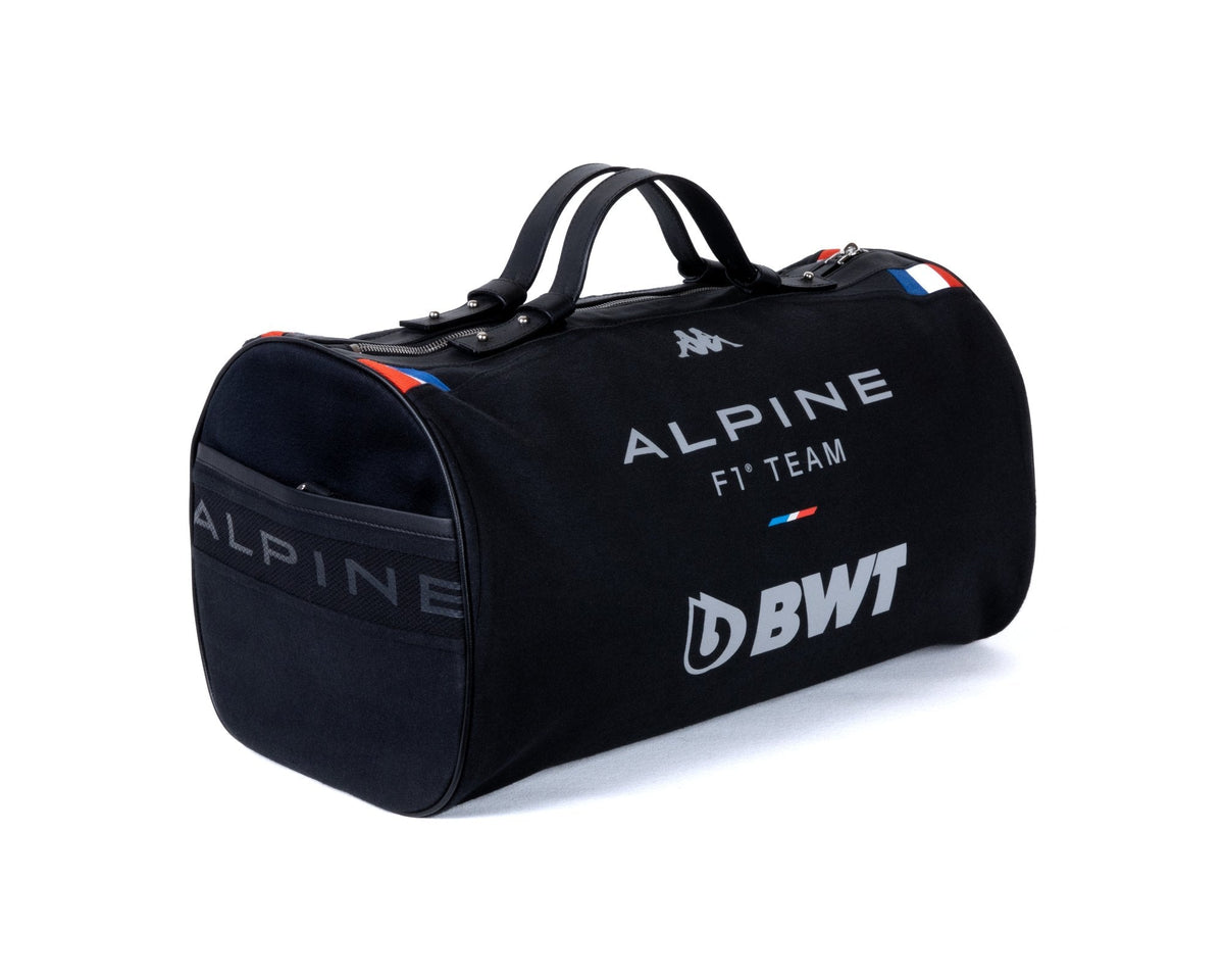Sac taillé dans un maillot de l'écurie Alpine F1 Team, logos Alpine F1 Team et BWT