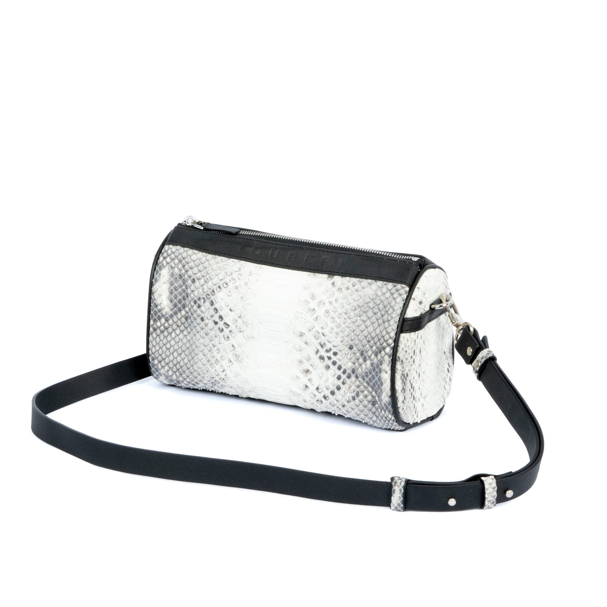Sac 22 en cuir de python naturel, vue 1