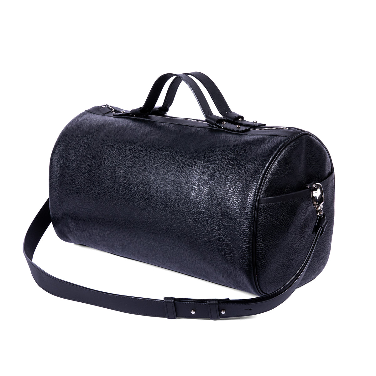 Sac Bandoulière 45 en cuir pleine fleur noir, vue 1