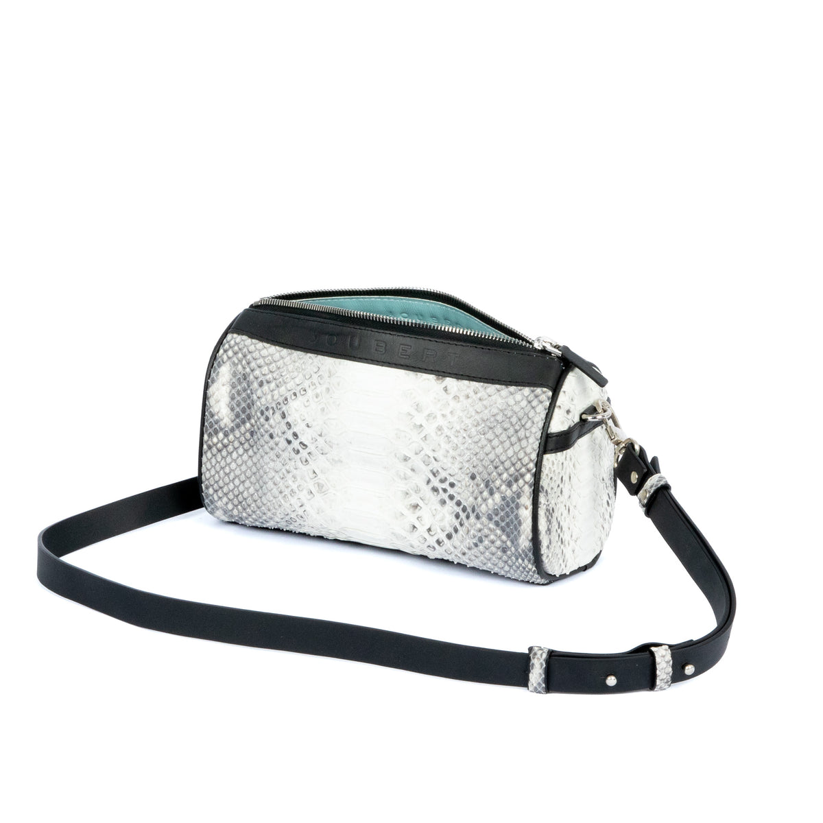 Sac 22 en cuir de python naturel, vue 2