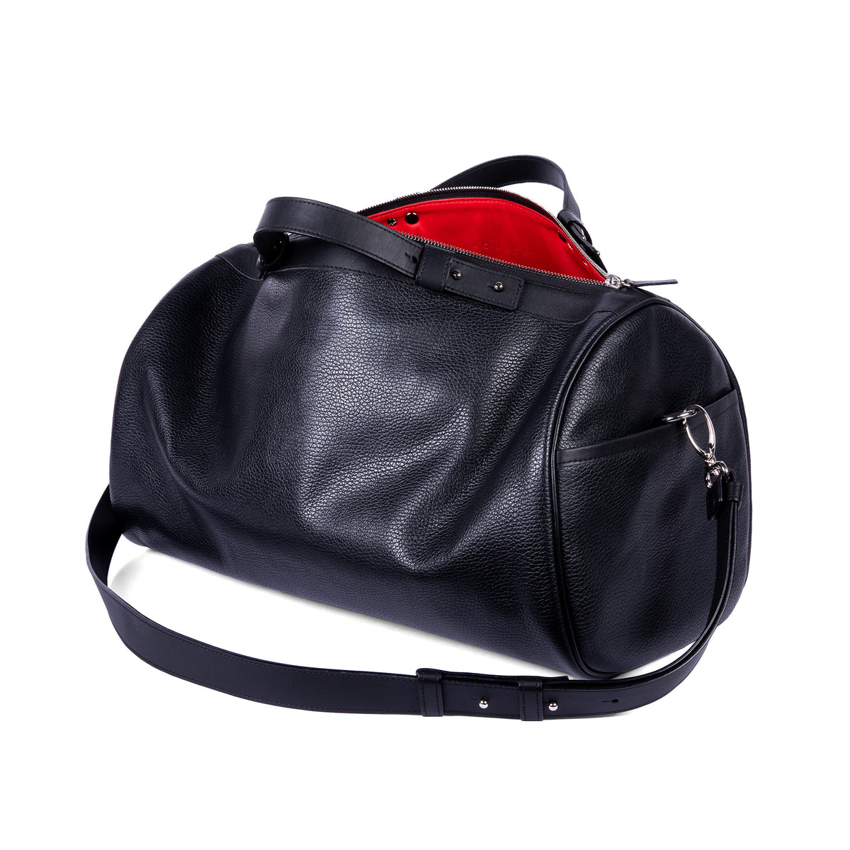 Sac Bandoulière 45 en cuir pleine fleur noir, vue 2
