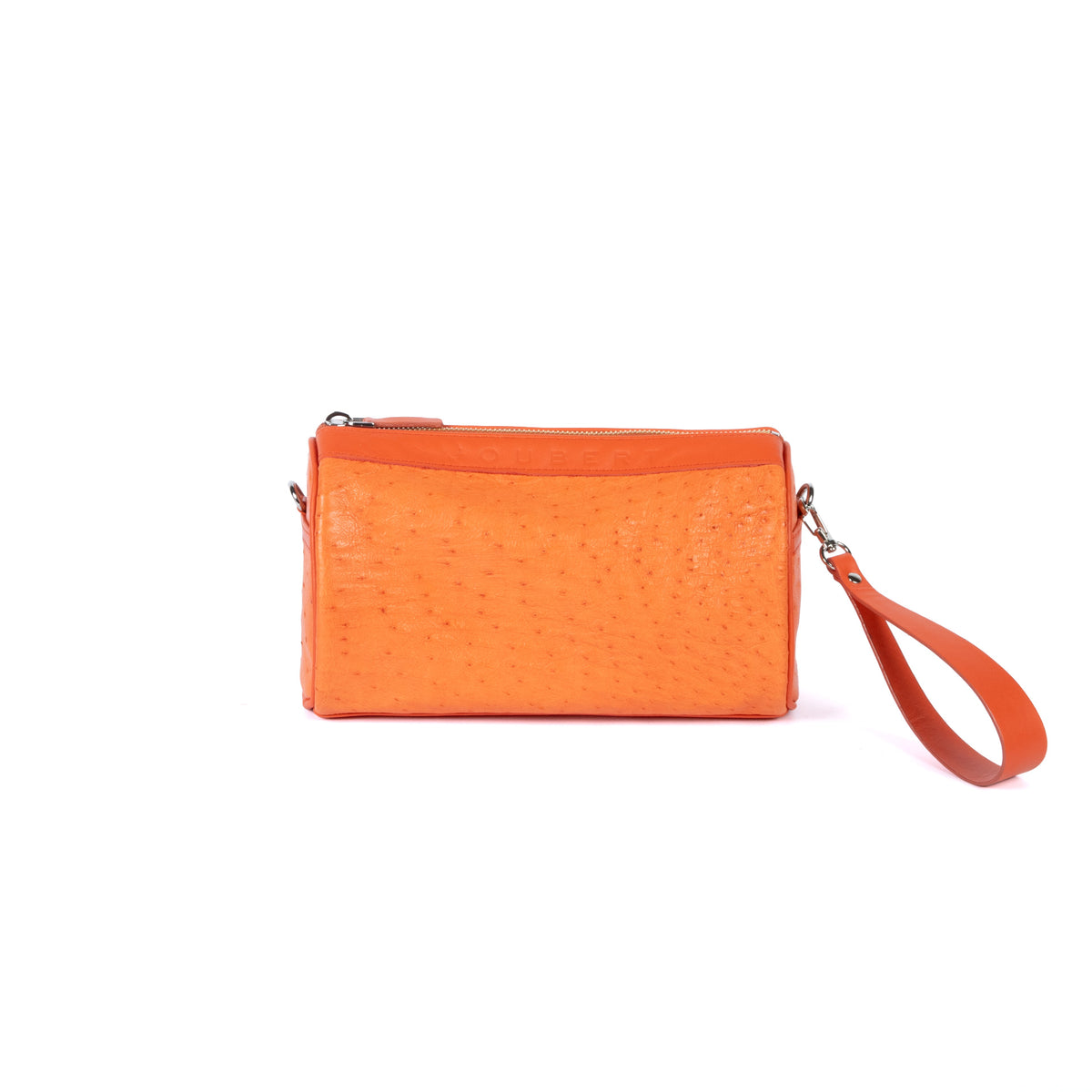 Sac 22 en cuir d’autruche orange, vue 4