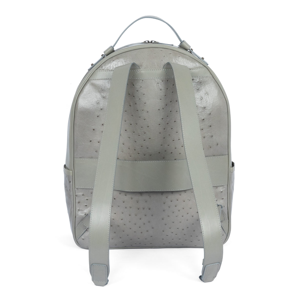 Sac à dos XL en cuir d’autruche, intérieur